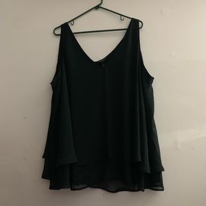 NWT lane Bryant tank layered blouse size 28